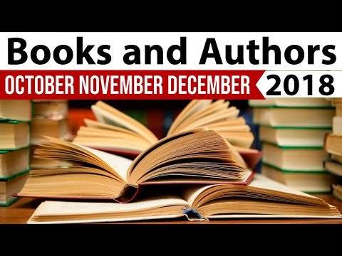 Books & Authors - October to December 2018 - Current Affairs 2018 in Hindi - IBPS/SSC CGL/SBI