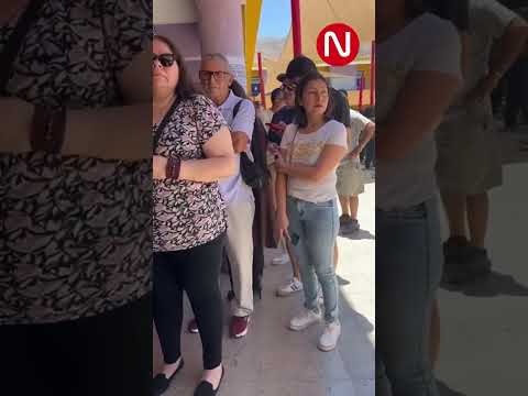 Siguen las filas en la Escuela Laura Robles Silva en Copiapó