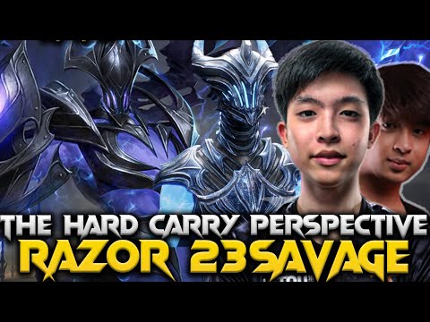 New Patch 7.36C - 23Savage Razor The Hard Carry Dota 2 Pro Gameplay #23savage #razor