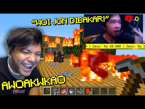 Wow Prank!  DAMAGE YOUTUBER MINECRAFT SERVER THAT IS LIVESTREAMING!  ... (so funny!)
