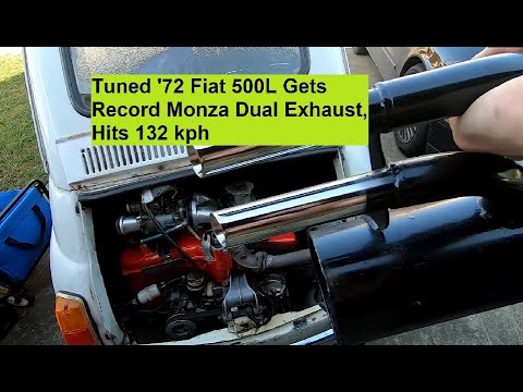 '72 Fiat 500L Gets Monza Exhaust (and 37% over max original speed)