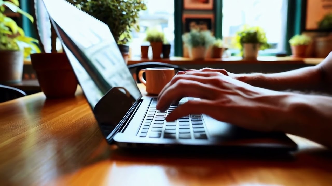 Hands Typing on a Laptop - Free Stock Footage [NEEDVID]