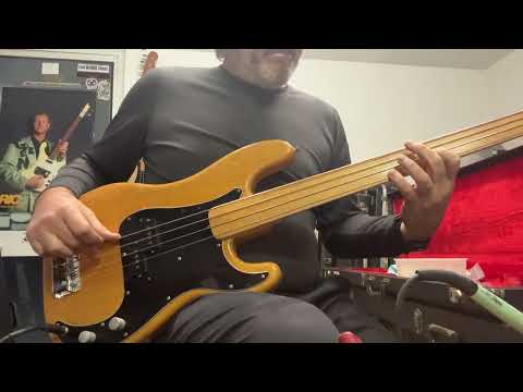 1975 Fender Precision Bass Fretless with Maple Board - Natural - OHSC image 24