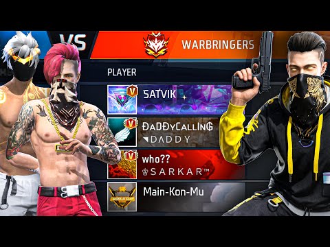 SATVIK VS region TOP-1 player DaddyCalling & Sudip Sarkar 😱 