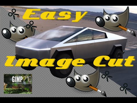 How to cut out an image EASY! Gimp 2.10 2020