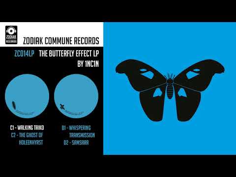 ZC014LP - The Butterfly Effect LP by 1NC1N - Walking Taiko - Zodiak Commune Records