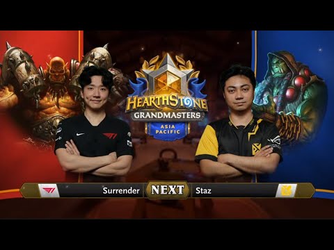 Surrender vs Staz - Group A Initial - Hearthstone Grandmasters Asia-Pacific 2020 Season 1 - Week 1