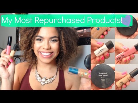 My Most Repurchased Products! Collab w/ BlushingShadesofBeauty | samantha jane Video