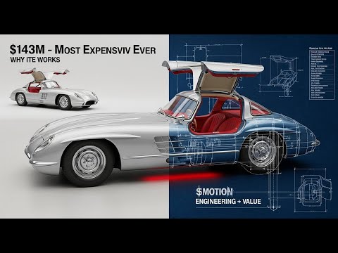Thumbnail for “$143M Mercedes-Benz 300 SLR Uhlenhaut Coupé – The World’s Most Expensive Car Comes to Life. by Mercedes-Benz 300 SLR