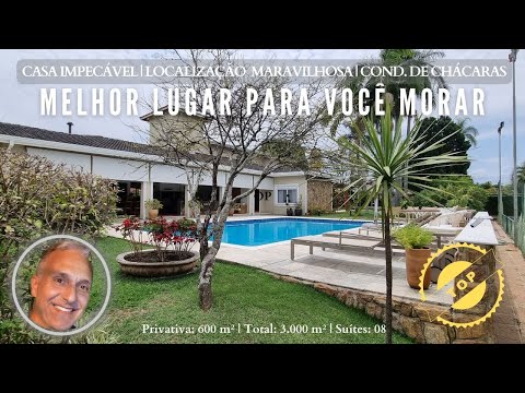 CASA SENSACIONAL À VENDA EM COND. FECHADO EM INDAIATUBA - SP | VENDA PORTEIRA FECHADA | 08 SUÍTES