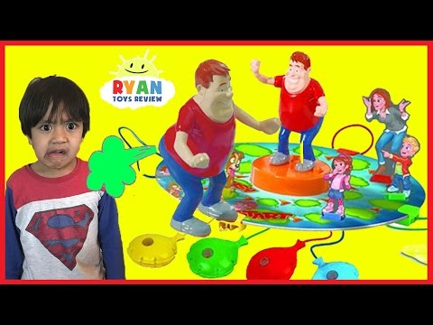 WHO TOOTED Whoopie Cushion gas game for Kids! Egg Surprise Toys with Ryan ToysReview
