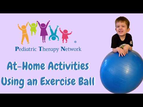 Screenshot of video: At home therapy activities
