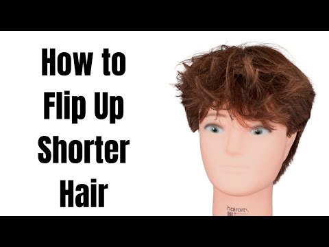 How to Flip Up Short Hair in the Front - TheSalonGuy