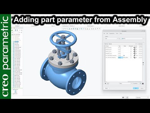 Adding parameters from the Assembly in Creo Parametric