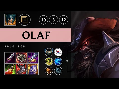 Olaf Top vs Gragas - KR Challenger Patch 25.15