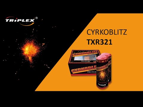 FAJERWERKI TXR321 CYRKOBLITZ CRACKLING F2 TRIPLEX FIREWORKS