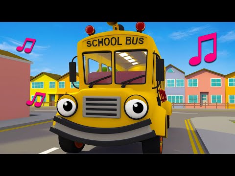 Wheels On The School Bus | Nursery Rhymes & Kids Songs | Gecko's Garage | Bus Videos For Kids