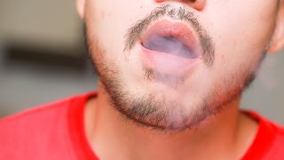 AWESOME! How to make steam come out your mouth.
