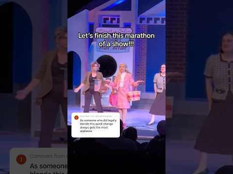 If you know Legally Blonde the Musical, you know this quick change is a BEAST #legallyblonde