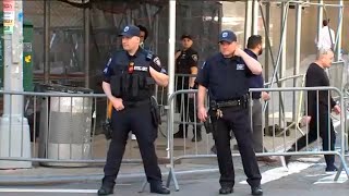 Police presence heightened, streets closed as Trump trial begins