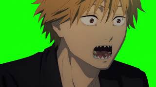 Denji barking — Chainsaw Man green screen