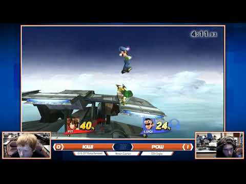 BSU Brackets 1: Kiwi (Pit) vs. Pow (Luigi) - SSB4 Singles Winners Semis