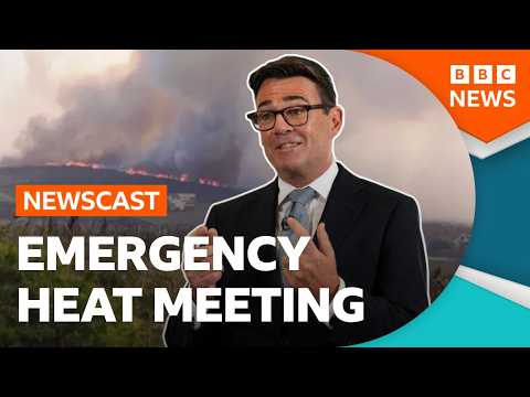 UK prime minister Andy Burnham calls emergency Cobra meeting on extreme heat | BBC Newscast
