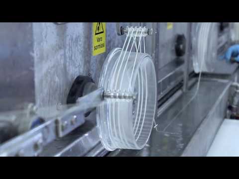 Processing pulp to viscose fibers.