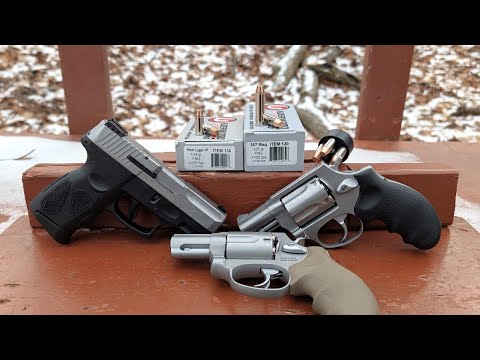 Short Barrels - 9mm+P VS .357 Mag! Underwood FMJ Flat Point Hunting/Animal Defense Ballistic Test