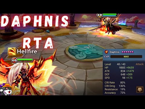 The Power Of Daphnis (Fire Fairy King) In RTA  Summoners War