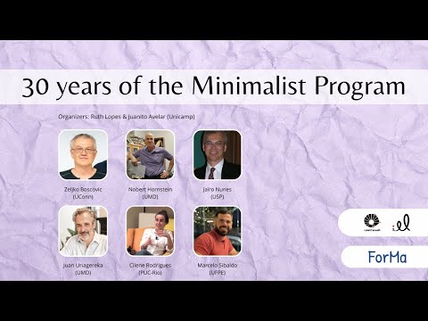 30 years of the Minimalist Program, Noam Chomsky | ForMA