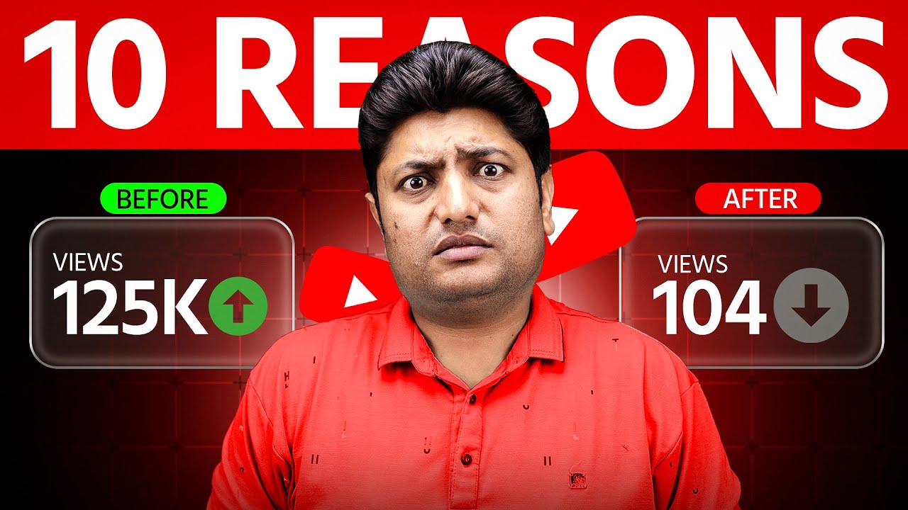 Why Your YouTube Views Dropped Suddenly (10 Reasons)