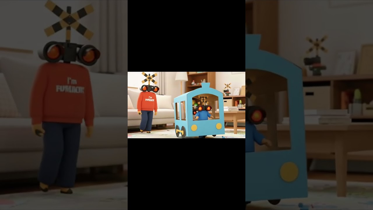 工作する踏切②電車に色を塗っていくよ！ #shorts #fumikiri #railroadcrossing #踏切アニメ #踏切 #keretaapi #levelcrossing