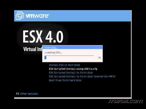 VMware vSphere CBT - Performing an Unattended Installation of ESX 4 With a ks.cfg Script File