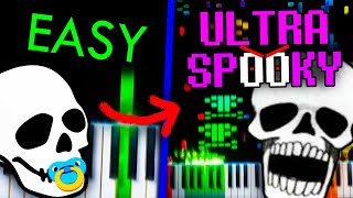 Cover art for Spooky Scary Skeletons but it gets harder and H A R D E R