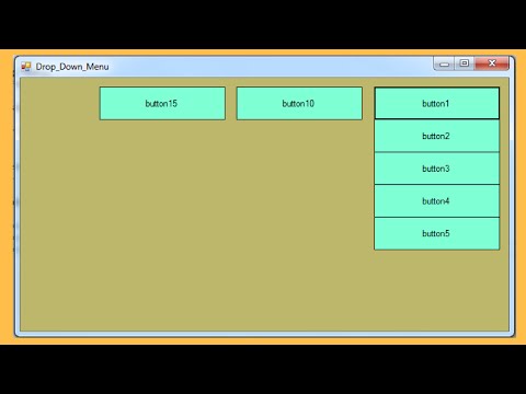 C# - How to Create a Drop Down Menu in C#  [ with source code ] Video