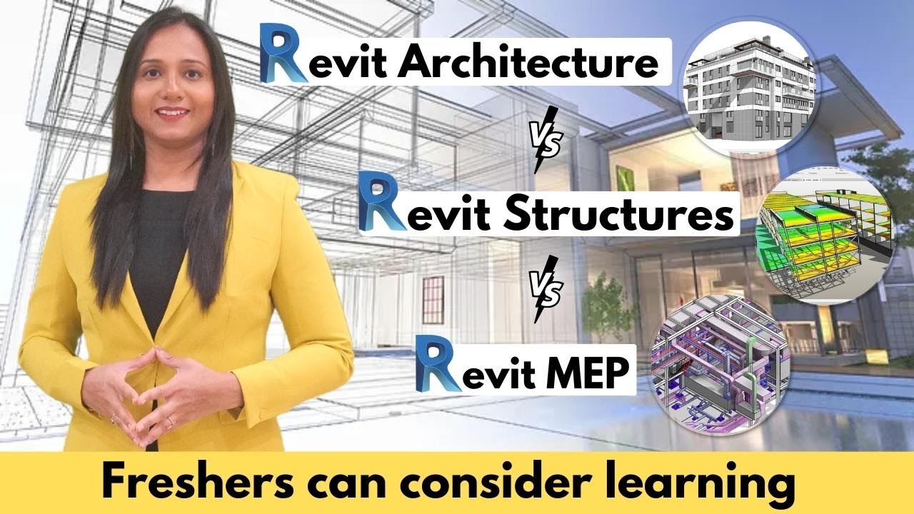 REVIT ( Architecture ) + REVIT ( Structures ) + REVIT ( MEP ) - Fresher Civil Engineers can Learn.