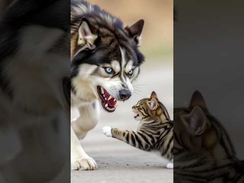 Dog 🐶 Attacks Cat 😸 #shorts #youtubeshorts #viral #trending #cutepets