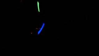 Andrew Shepherd and his glow sticks