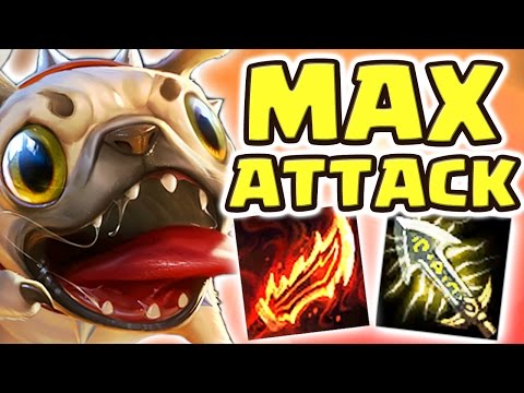 NEW MAX ATTACK SPEED PUG'MAW JUNGLE | DESTROY YOUR ENEMIES IN STYLE!! CUTEST SKIN EVER - Nightblue3