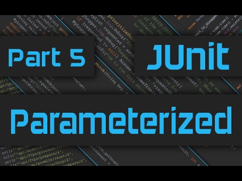 JUnit Tutorial with IntelliJ How to run Parameterized Tests Master JUnit Framework Part 5