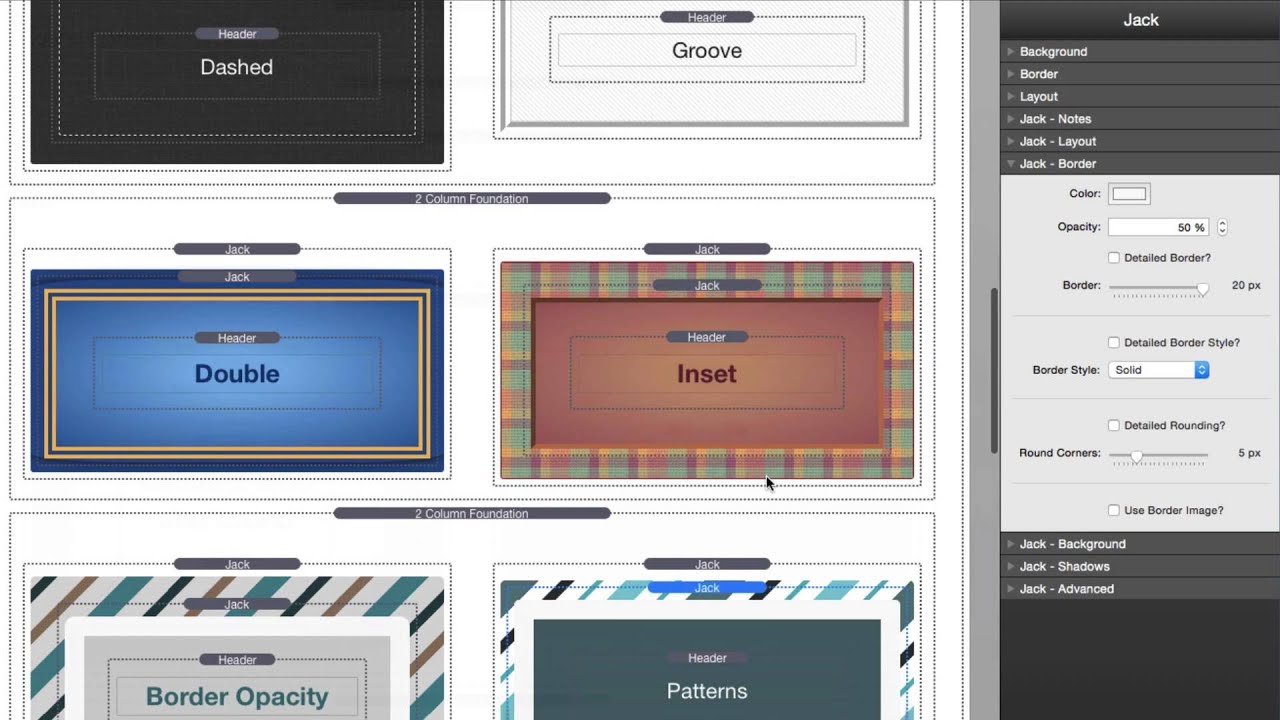 Amazing web borders using Jack for RapidWeaver thumbnail