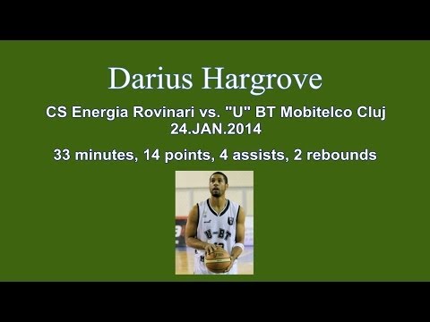 Darius Hargrove - U Mobitelco Cluj at CS Energia Rovinari 24.01.2014