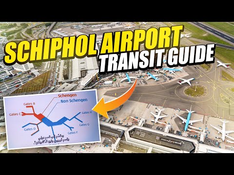 Schiphol Airport Amsterdam Terminal Tour, Entry and Exit, How to Transfer and Complete Transit Guide