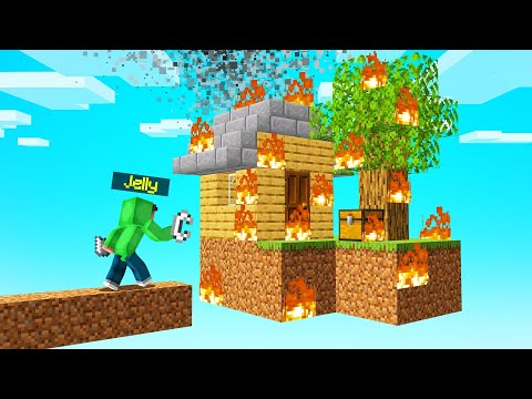Burning Down My Friend's Island!? | Minecraft