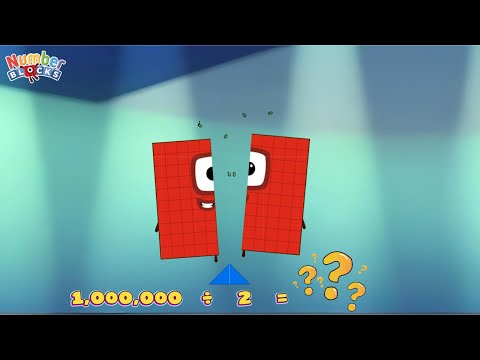 GIANT NUMBERBLOCKS DIVISION | DIVIDE SMALL AND BIG NUMBERS | LEARN TO COUNT | @ColorArt_id