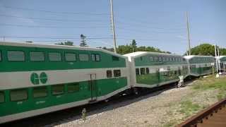 preview picture of video 'GO Trainsit Train #818 departing Barrie Allandale Waterfront GO Station'