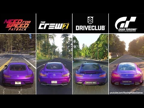 The Crew 2 vs. Need For Speed Payback vs. DriveClub vs. Gran Turismo Sport | Graphics Comparison PS4