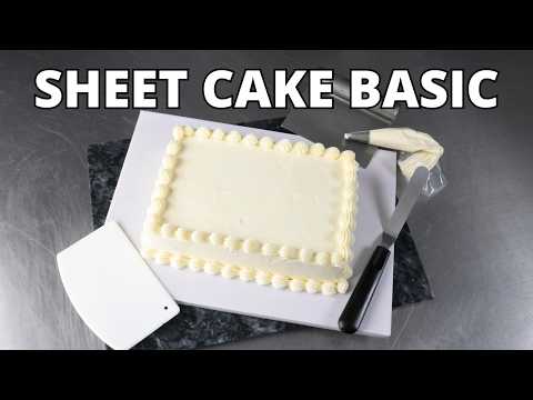 How to Assemble a Sheet Cake for Beginners