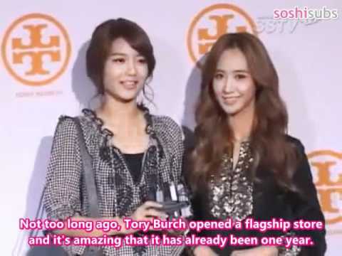 SSTV Tory Burch Anniversary Party Red Carpet - Yuri & Sooyoung [04.21.11] (en)